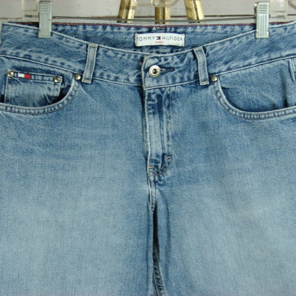 Tommy Jeans Big Hem Stove Pipe 32" Scrub Wash Sz 8 - Picture 4 of 16